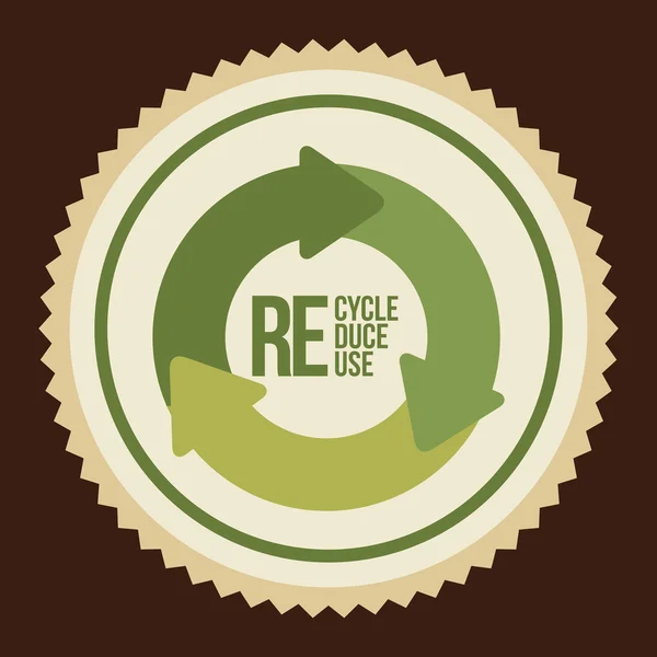 Recycle ontwerp — Stockvector