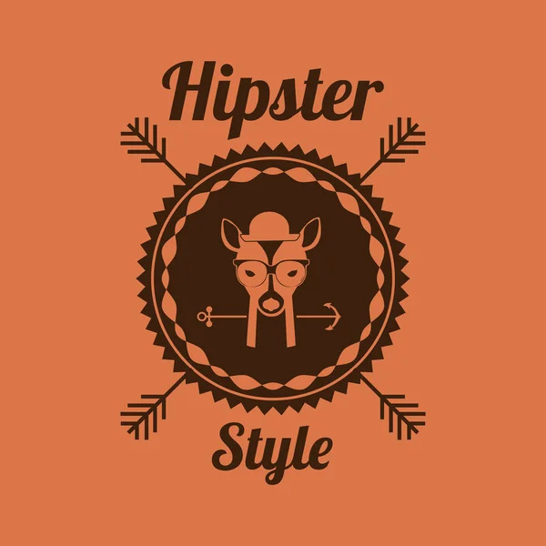 Dierlijke hipster ontwerp — Stockvector