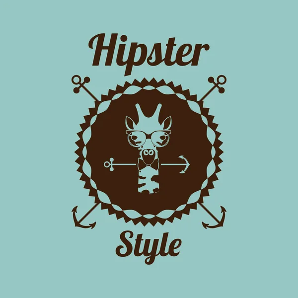 Projeto hipster animal —  Vetores de Stock