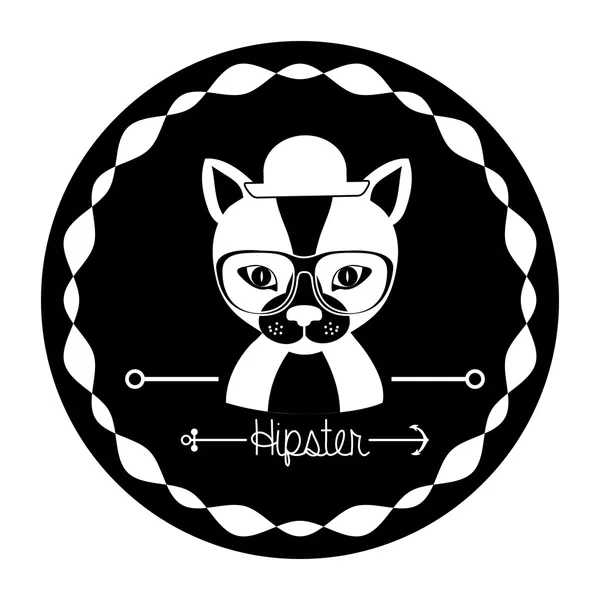 Projeto hipster animal — Vetor de Stock