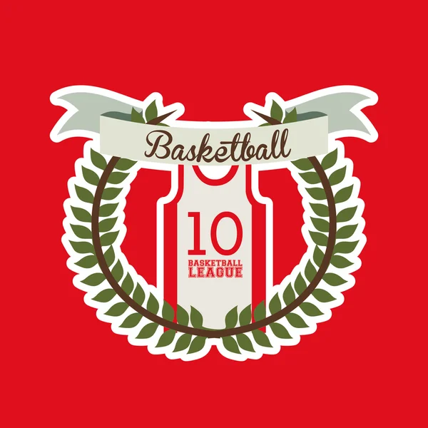 Diseño de baloncesto — Vector de stock