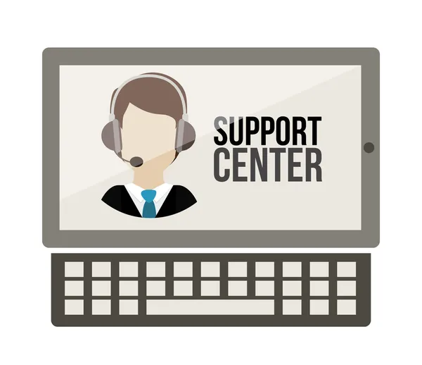 Support center design — Stock vektor