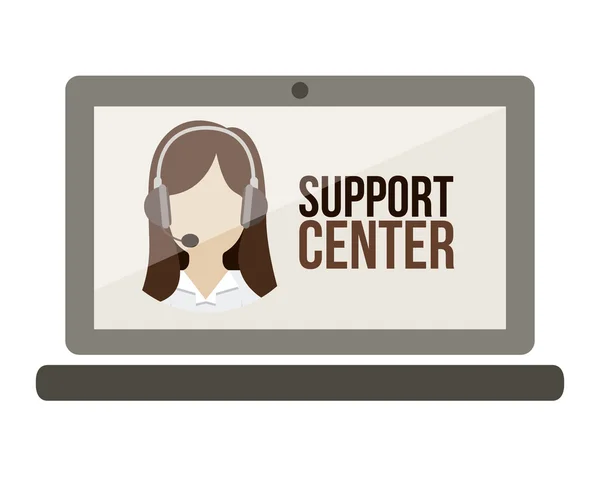 Support Center Design — Stockvektor