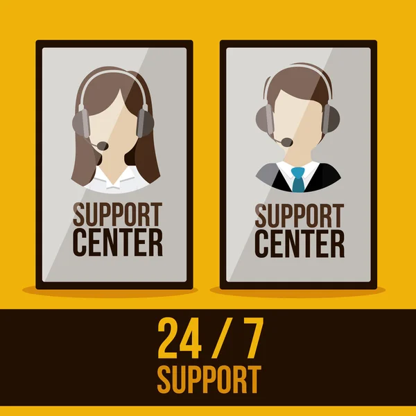 Support center design — Stock vektor