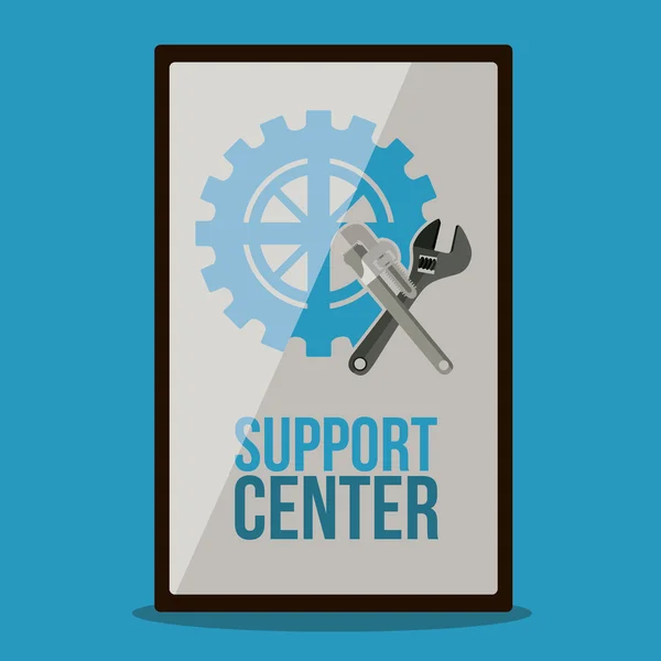 Support center design — Stock Vector