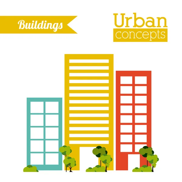 Design urbain — Image vectorielle