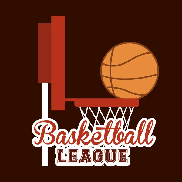 Diseño de baloncesto — Vector de stock