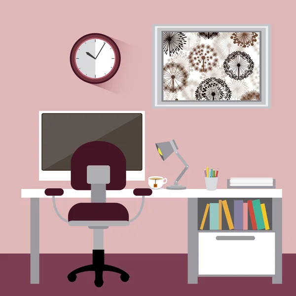 Office design — Stockvector