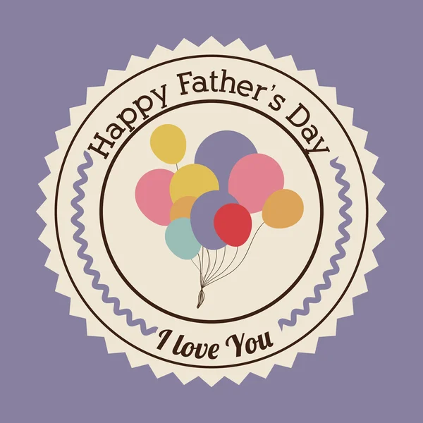 Fathers day design — Stock Vector