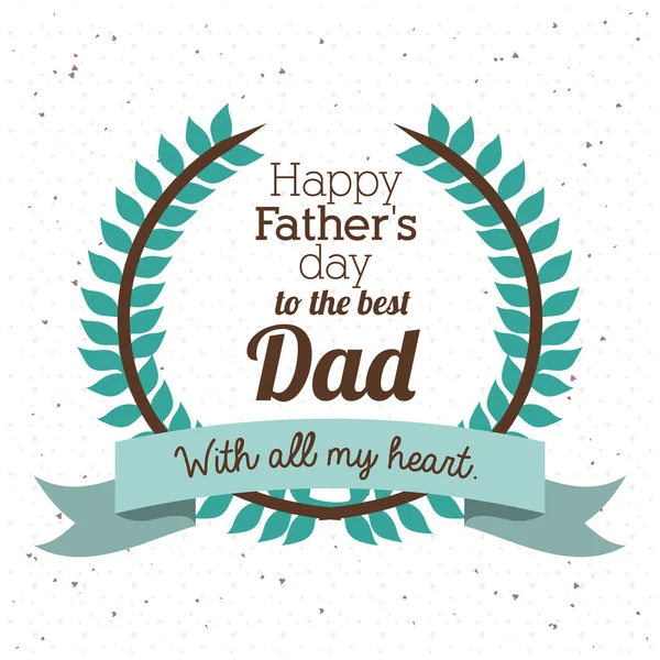 Fathers day design — Stock Vector