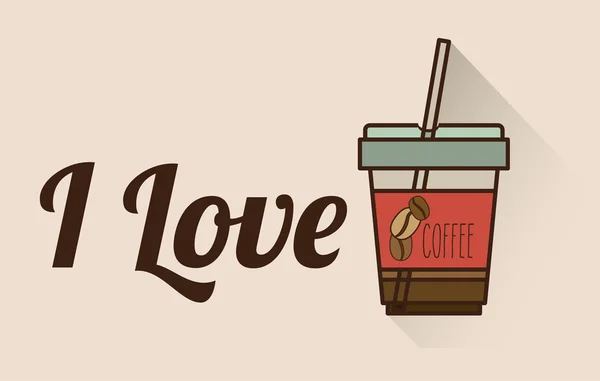 Diseño de café — Vector de stock