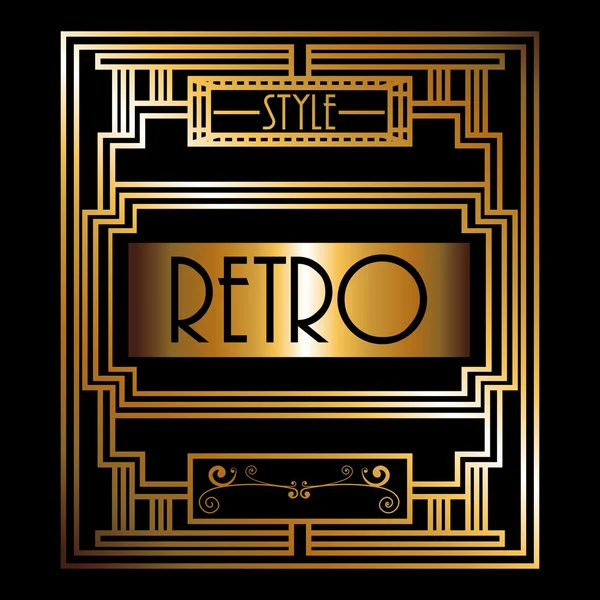 Gatsby design — Stock Vector © grgroupstock #44511513