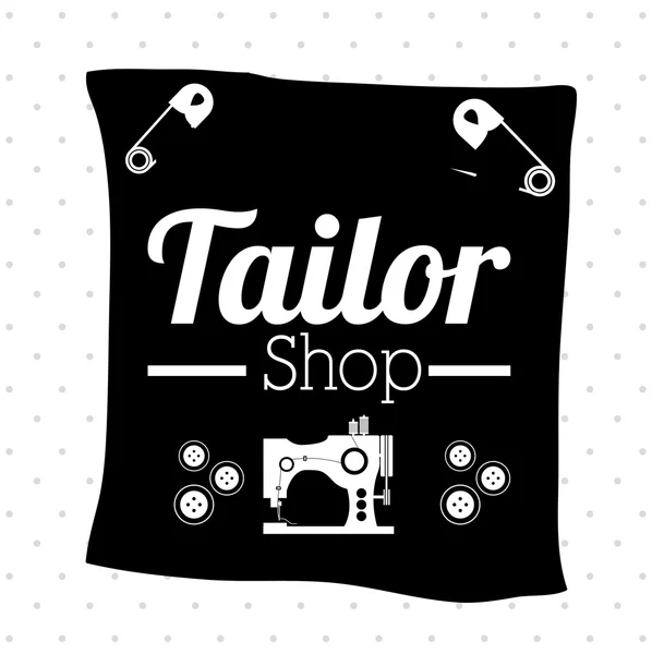 Tailor shop design — Stock vektor