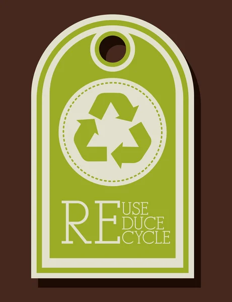 Recycler la conception — Image vectorielle