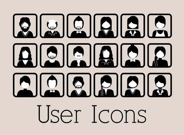 ユーザーアイコン — ストックベクタ