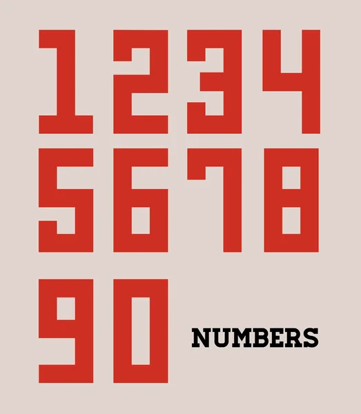 数字のデザイン — ストックベクタ