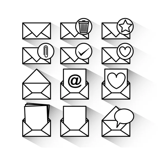 Conception de courrier — Image vectorielle