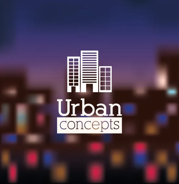 Diseño urbano — Vector de stock