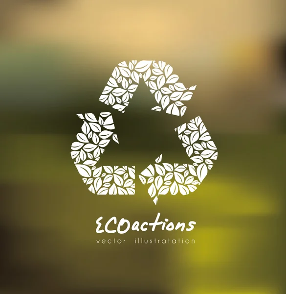 Ecologie ontwerp — Stockvector