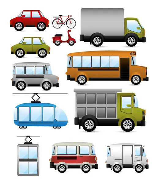 Concepção dos transportes —  Vetores de Stock