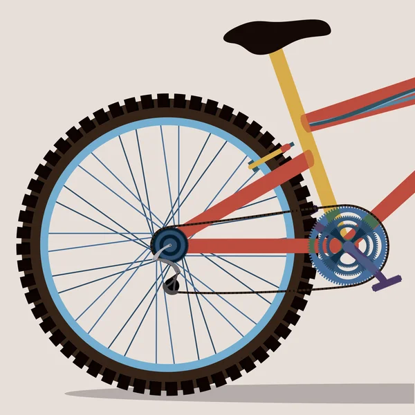 Diseño de bicicleta — Vector de stock