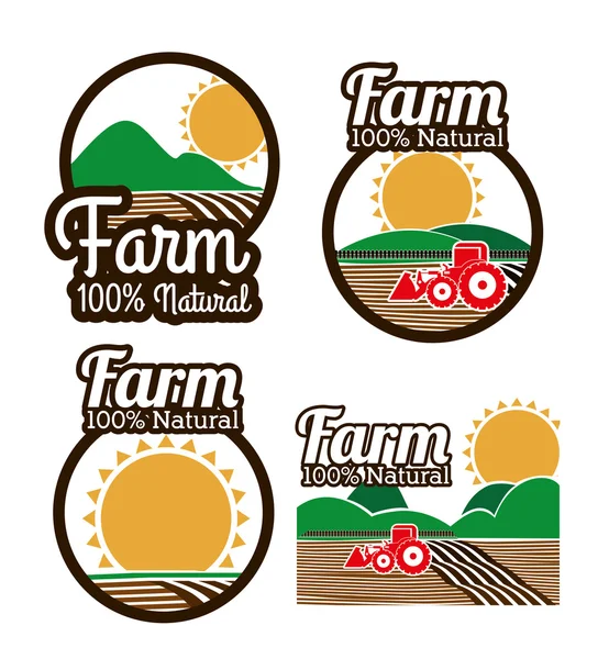 Farm design — Stock Vector