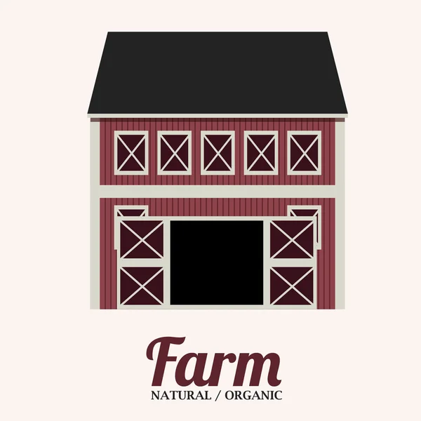 Projeto da fazenda — Vetor de Stock