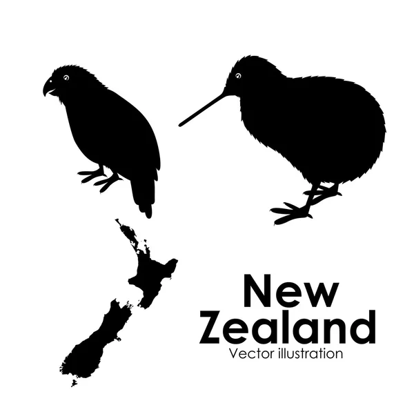 Uusi zealand suunnittelu — vektorikuva