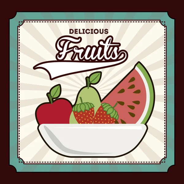 Diseño de frutas — Vector de stock