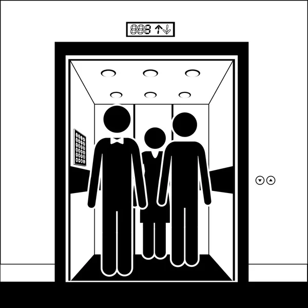 Conception de l'ascenseur — Image vectorielle