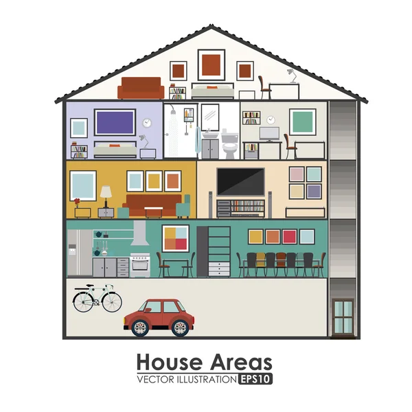 Conception de maison — Image vectorielle
