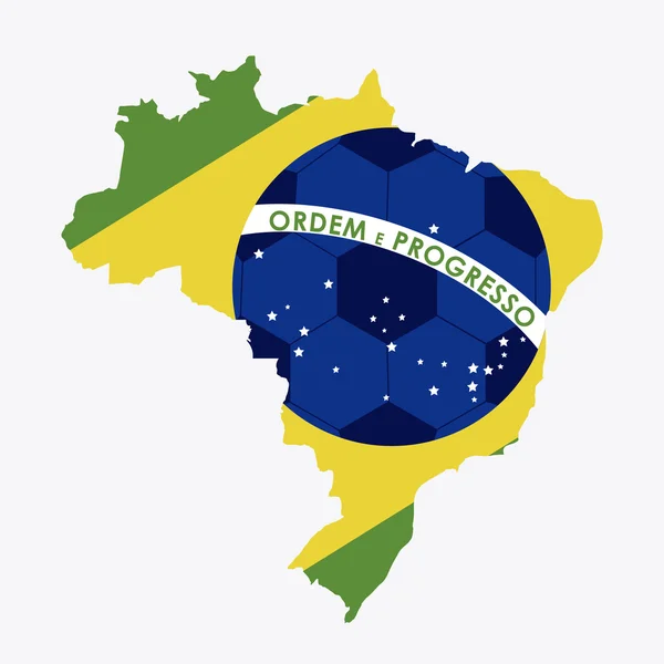 Brasilien design — Stock vektor