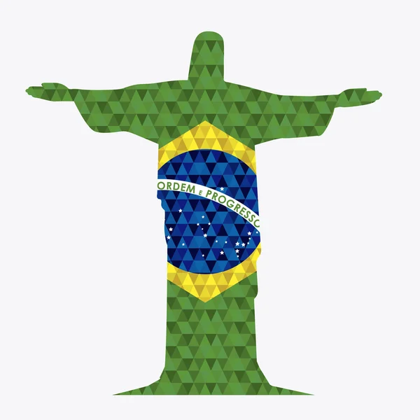 Brazílie design — Stockový vektor