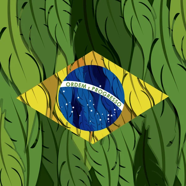 Disegno brasiliano — Vettoriale Stock