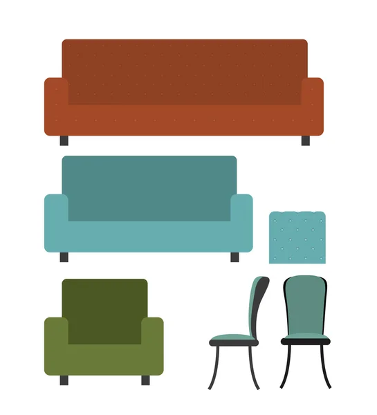 Furniture design — Stock Vector