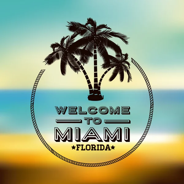 Diseño de Miami — Vector de stock