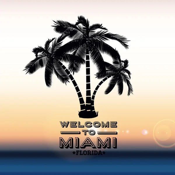 Diseño de Miami — Vector de stock