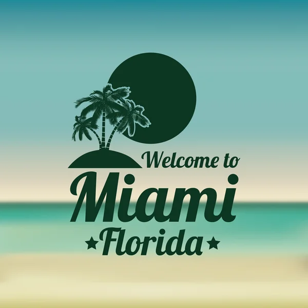 Diseño de Miami — Archivo Imágenes Vectoriales