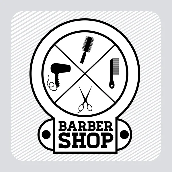 Design de barbearia — Vetor de Stock