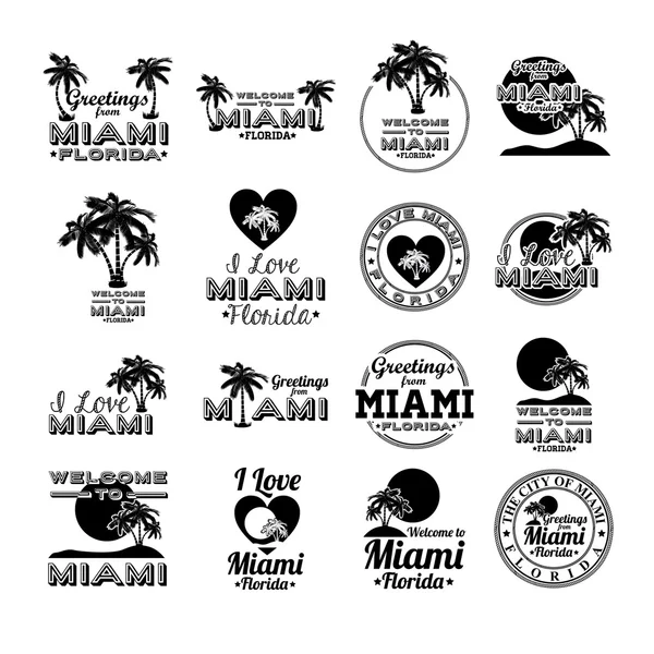 Miami design — Stock Vector