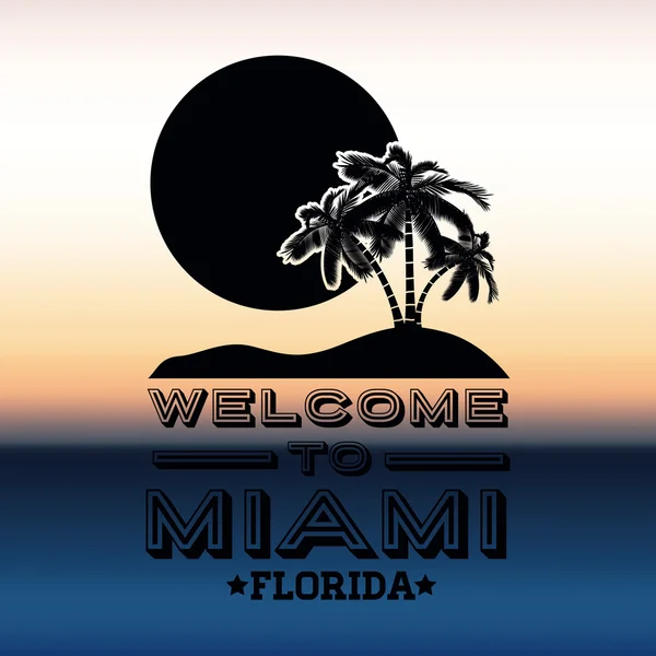 Diseño de Miami — Vector de stock