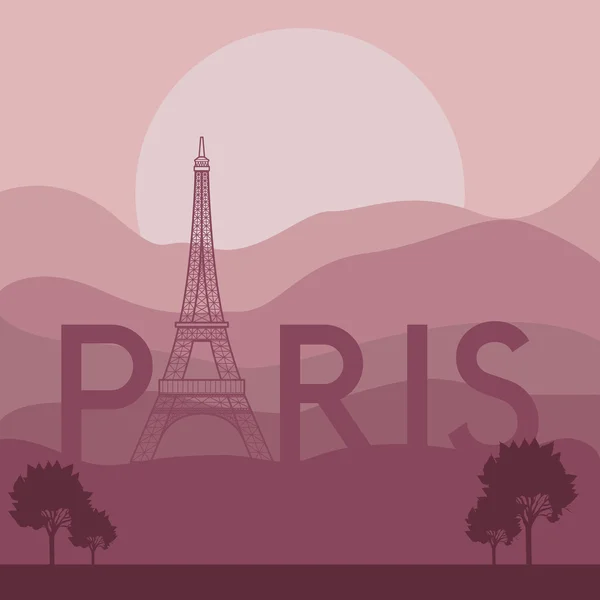 Projekt Paris — Wektor stockowy