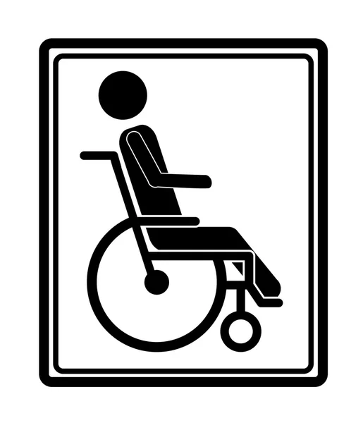 Mensen met een handicap ontwerpen — Stockvector