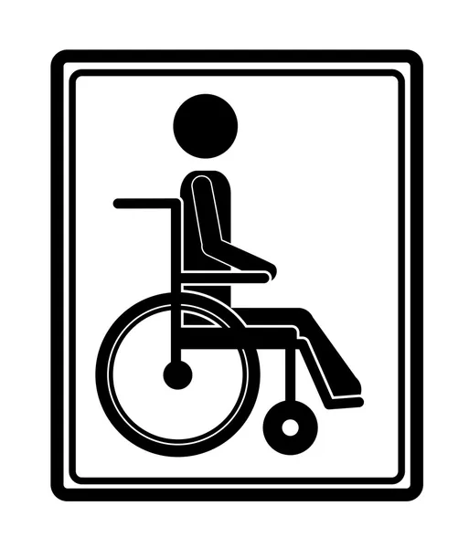 Mensen met een handicap ontwerpen — Stockvector