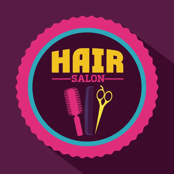 Hair saloon design — Stock Vector