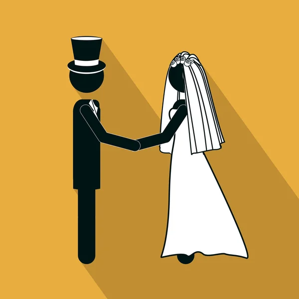 Свадебный дизайн — стоковый вектор