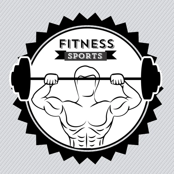 Fitness ontwerp — Stockvector