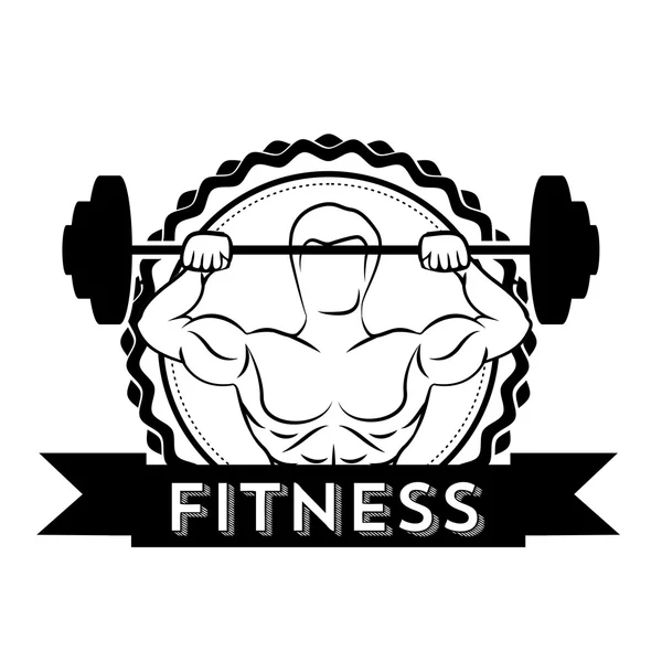 Diseño de fitness — Vector de stock