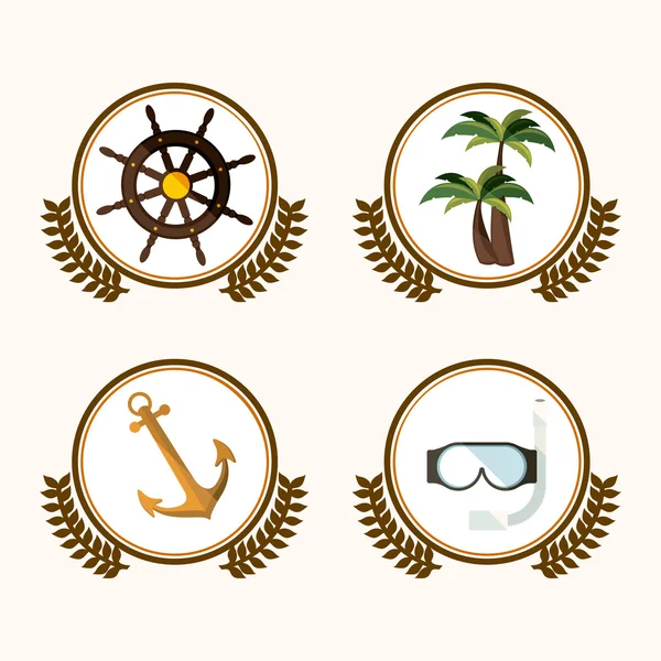 Diseño de verano — Vector de stock