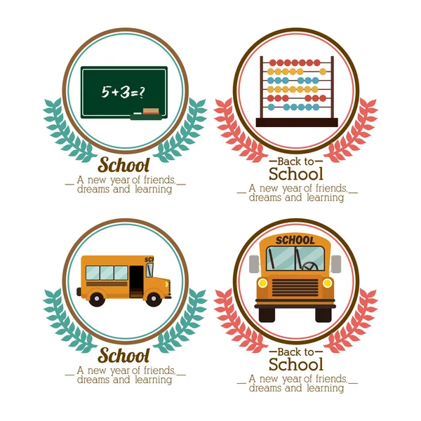 Diseño escolar — Archivo Imágenes Vectoriales